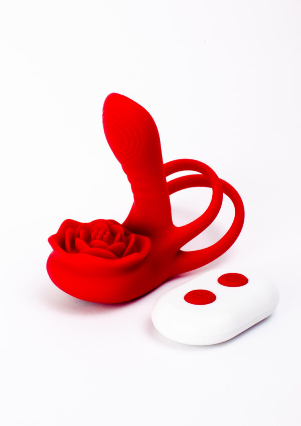 Vibrador doble aro Rose Tank - Imagen 3
