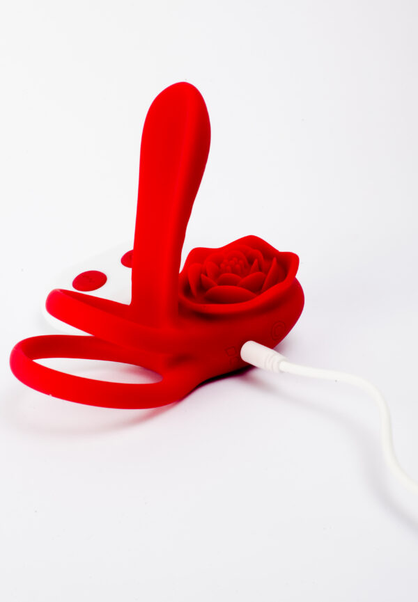 Vibrador doble aro Rose Tank - Imagen 2